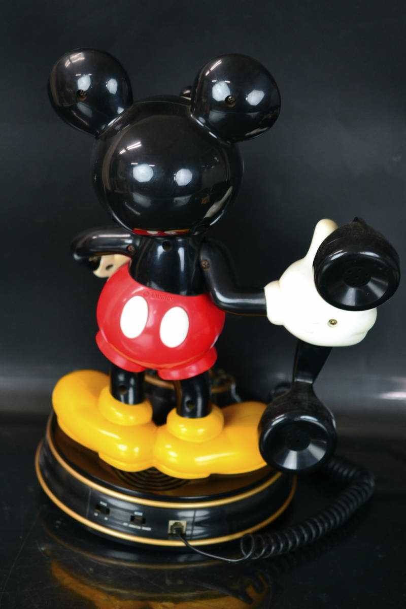 ミッキーマウス Mickey Mouse 黒電話 Anniersary 75周年 ディズニー Disney アンティーク調電話 ディズニー 売買されたオークション情報 Yahooの商品情報をアーカイブ公開 オークファン Aucfan Com