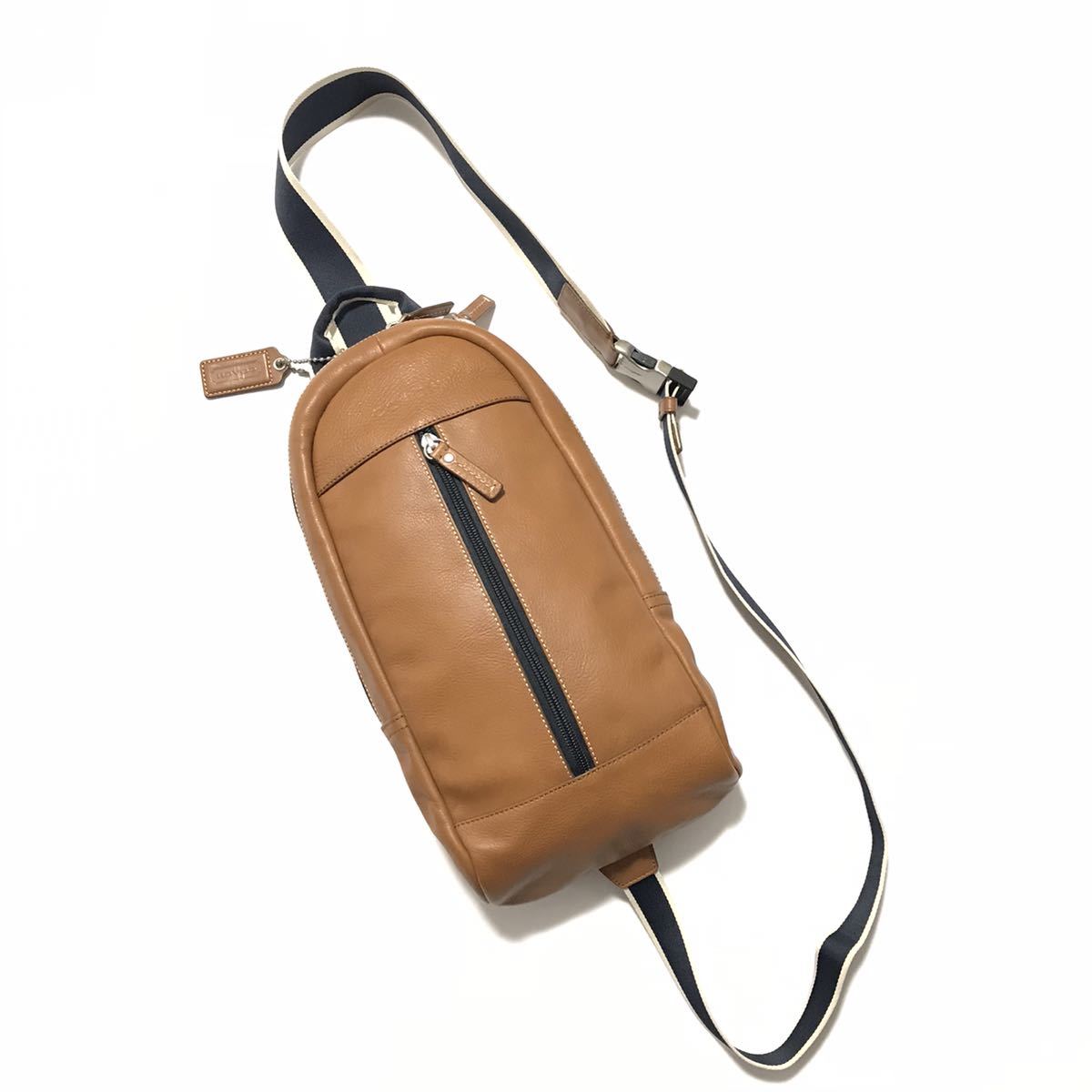 コーチ】本物 COACH ボディバッグ F70811 茶 ワンショルダーバッグ 