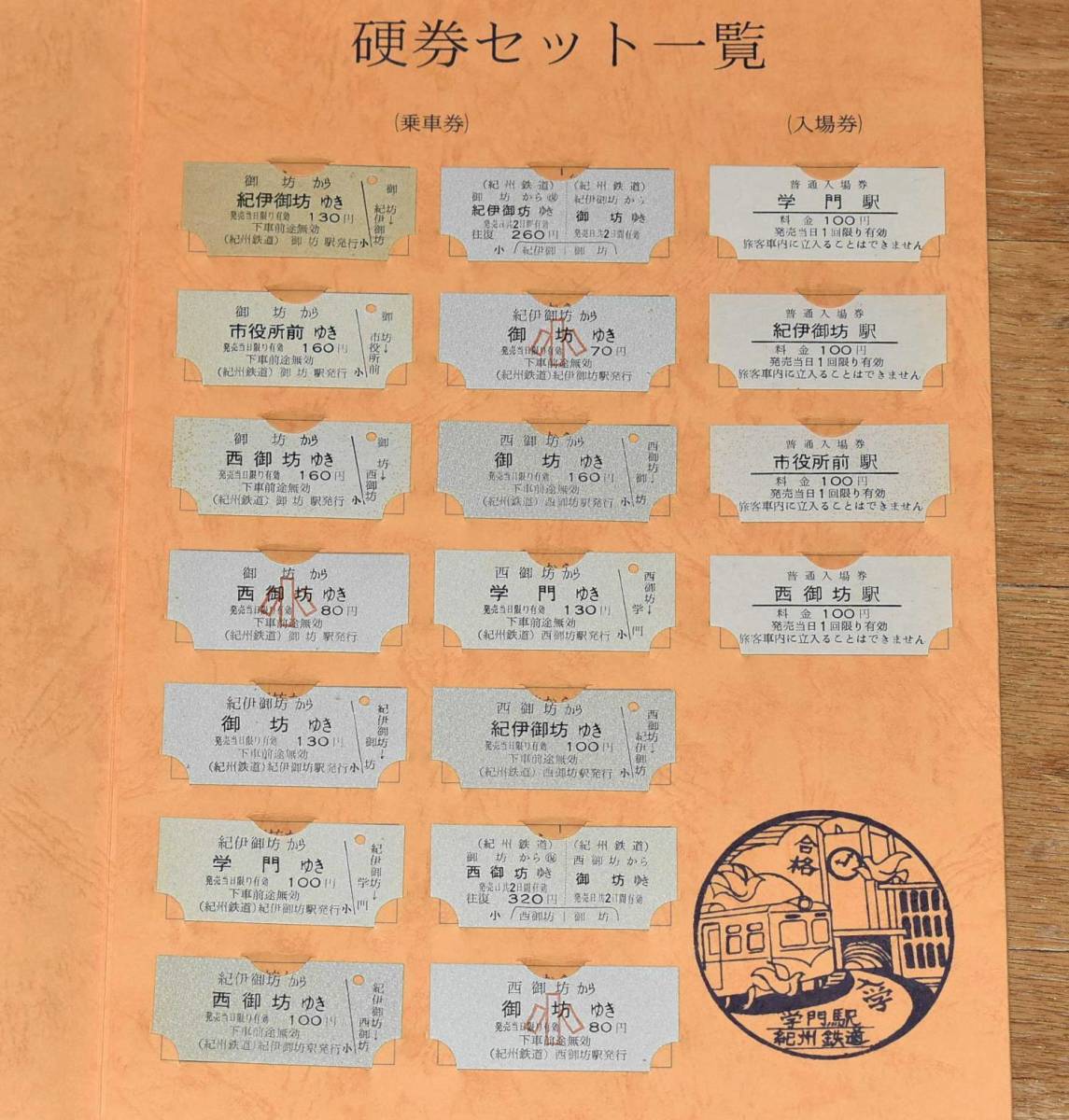 硬券/神戸電鉄/乗車券23枚セット 硬券/神戸電鉄/乗車券23