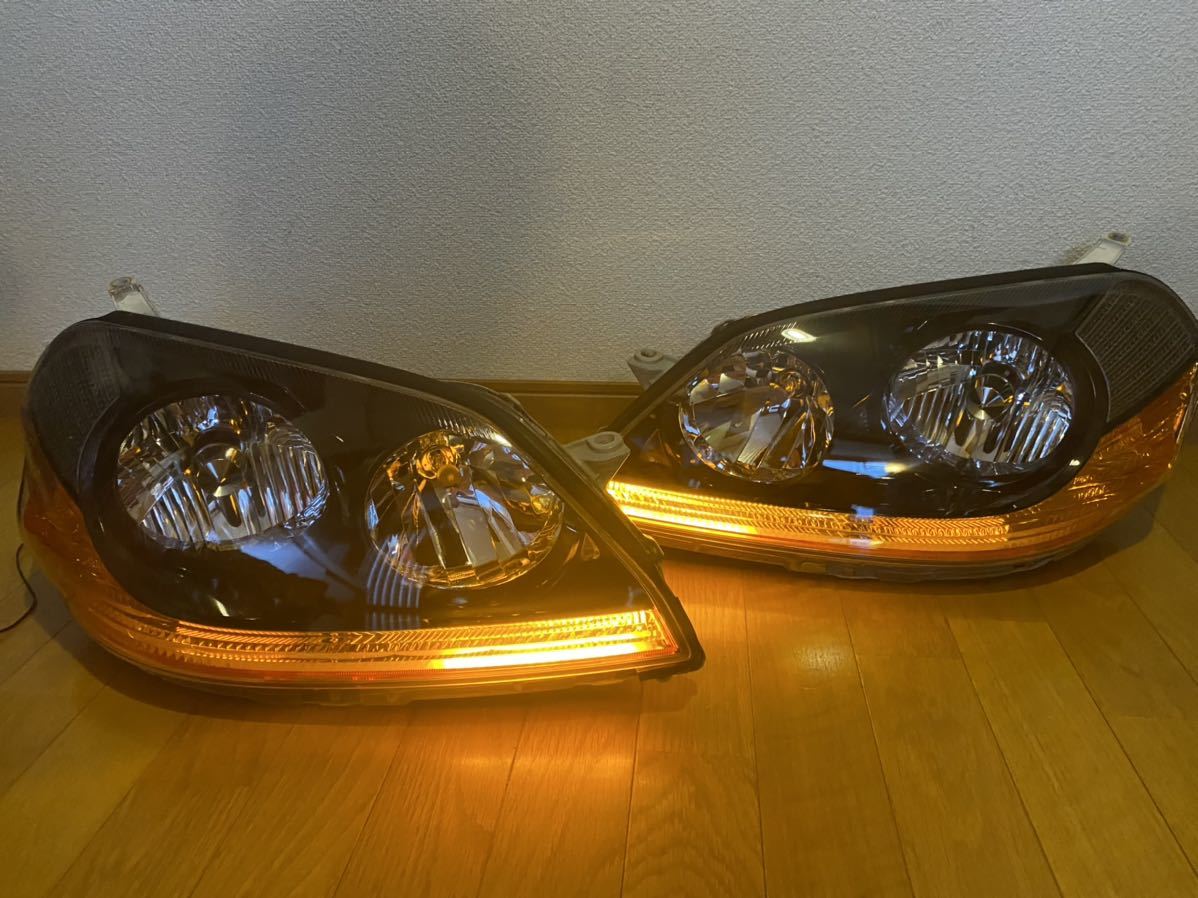 即発送！jzx110マーク2キセノンヘッドライトインナーブラック2色発光