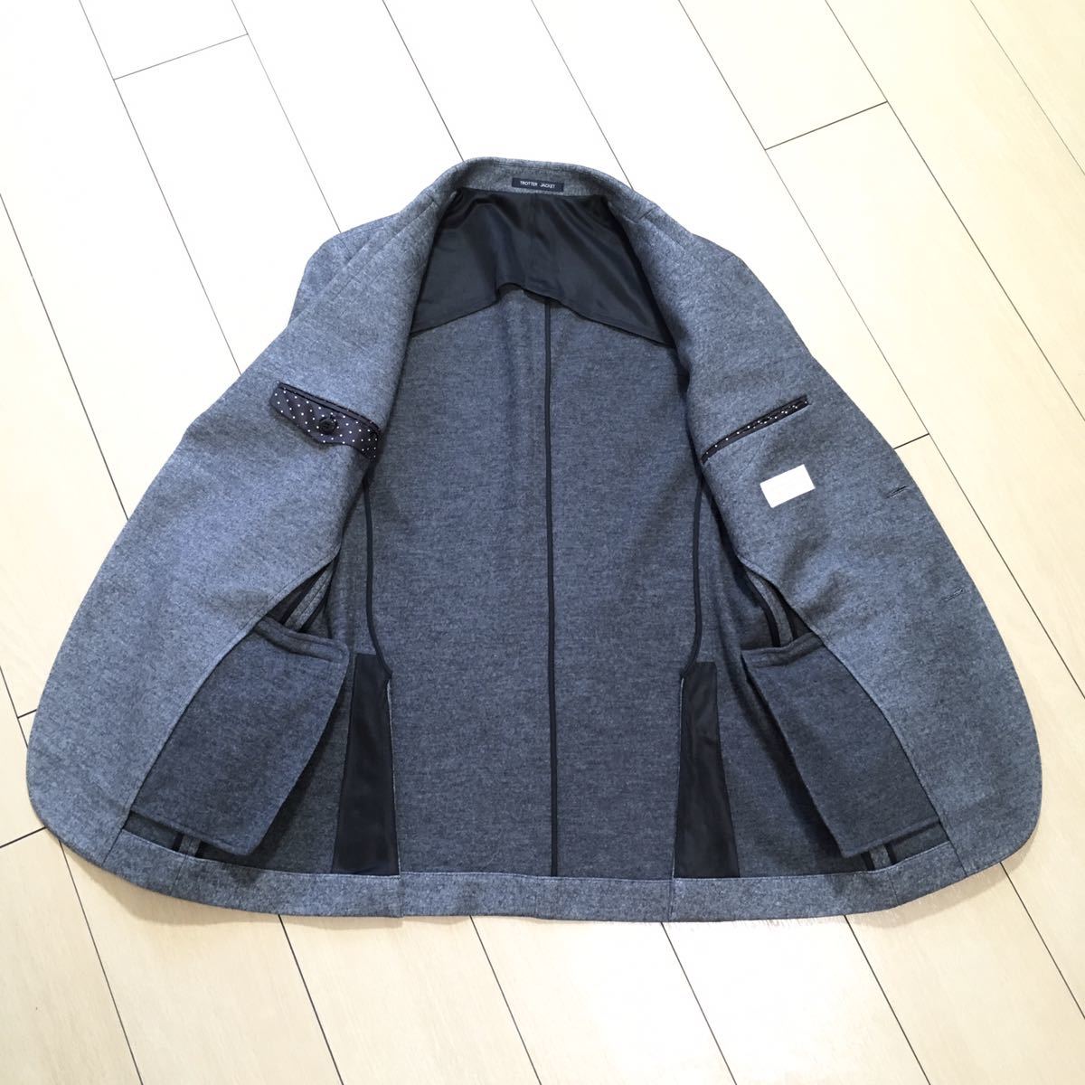 極美品☆マッキントッシュ×トロッター 極上グレーセットアップスーツ 