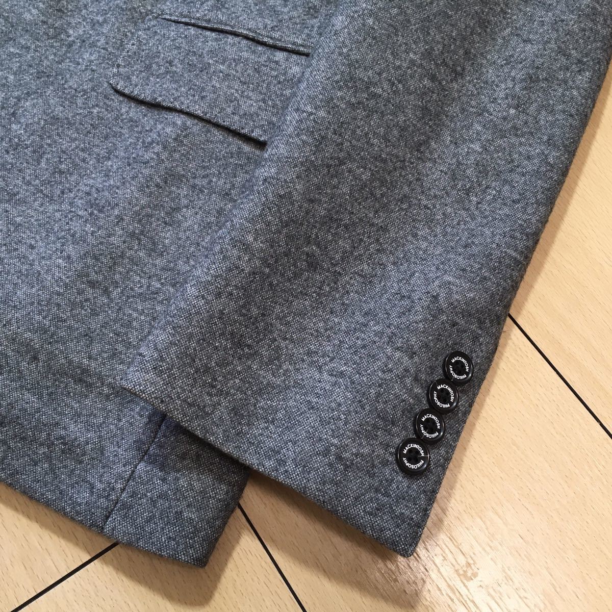 極美品☆マッキントッシュ×トロッター 極上グレーセットアップスーツ 
