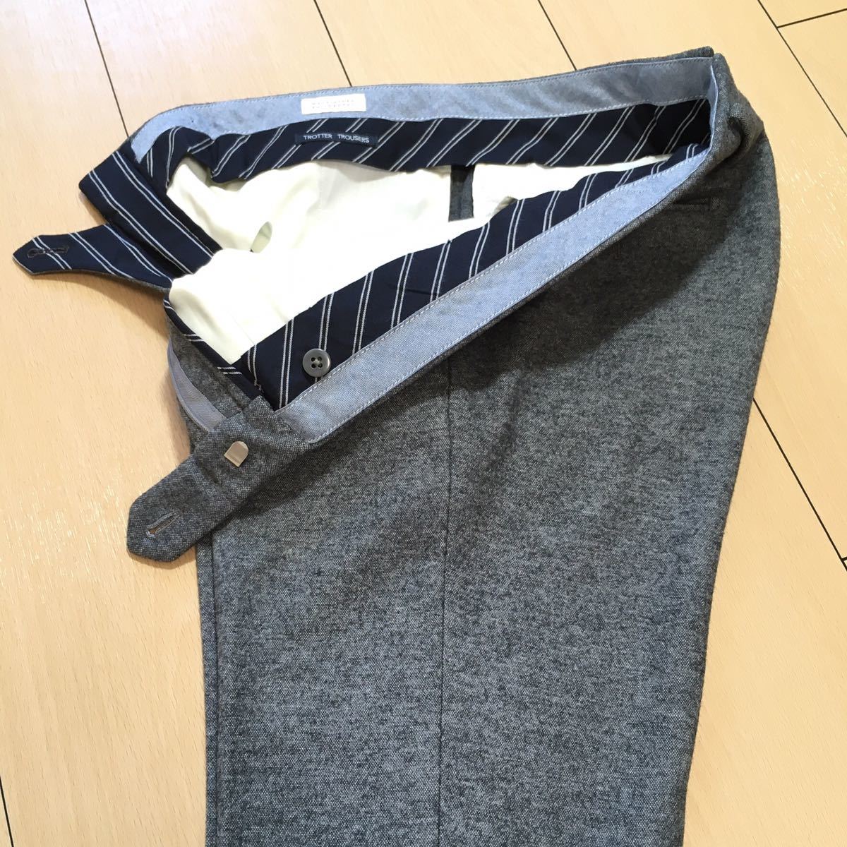 極美品☆マッキントッシュ×トロッター 極上グレーセットアップスーツ 