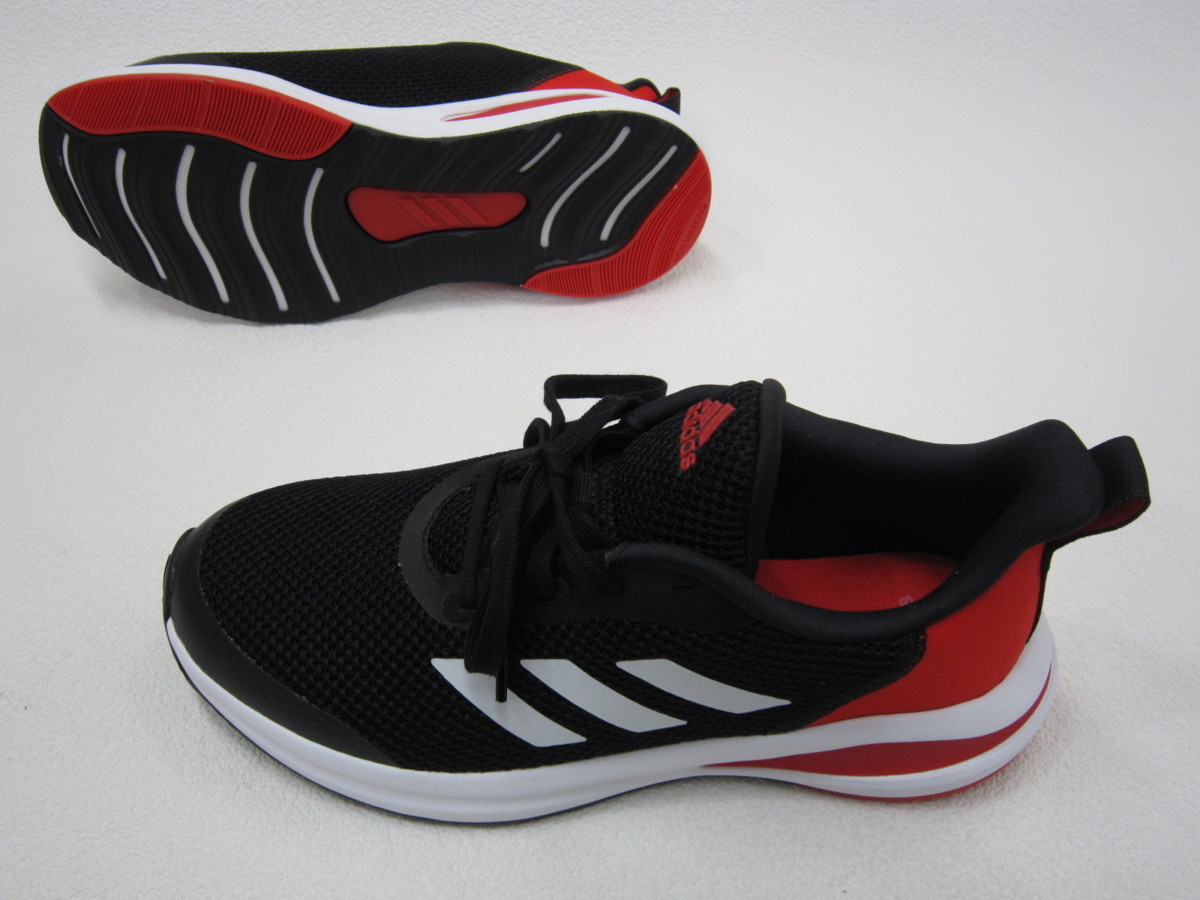 ★21%OFF~ adidas Forta Run K ランニング おしゃれ【ジュニア男子】Bスニーカー 黒白赤 24.0cm 1ツ kid | Adidas Shoes Running 10.5K