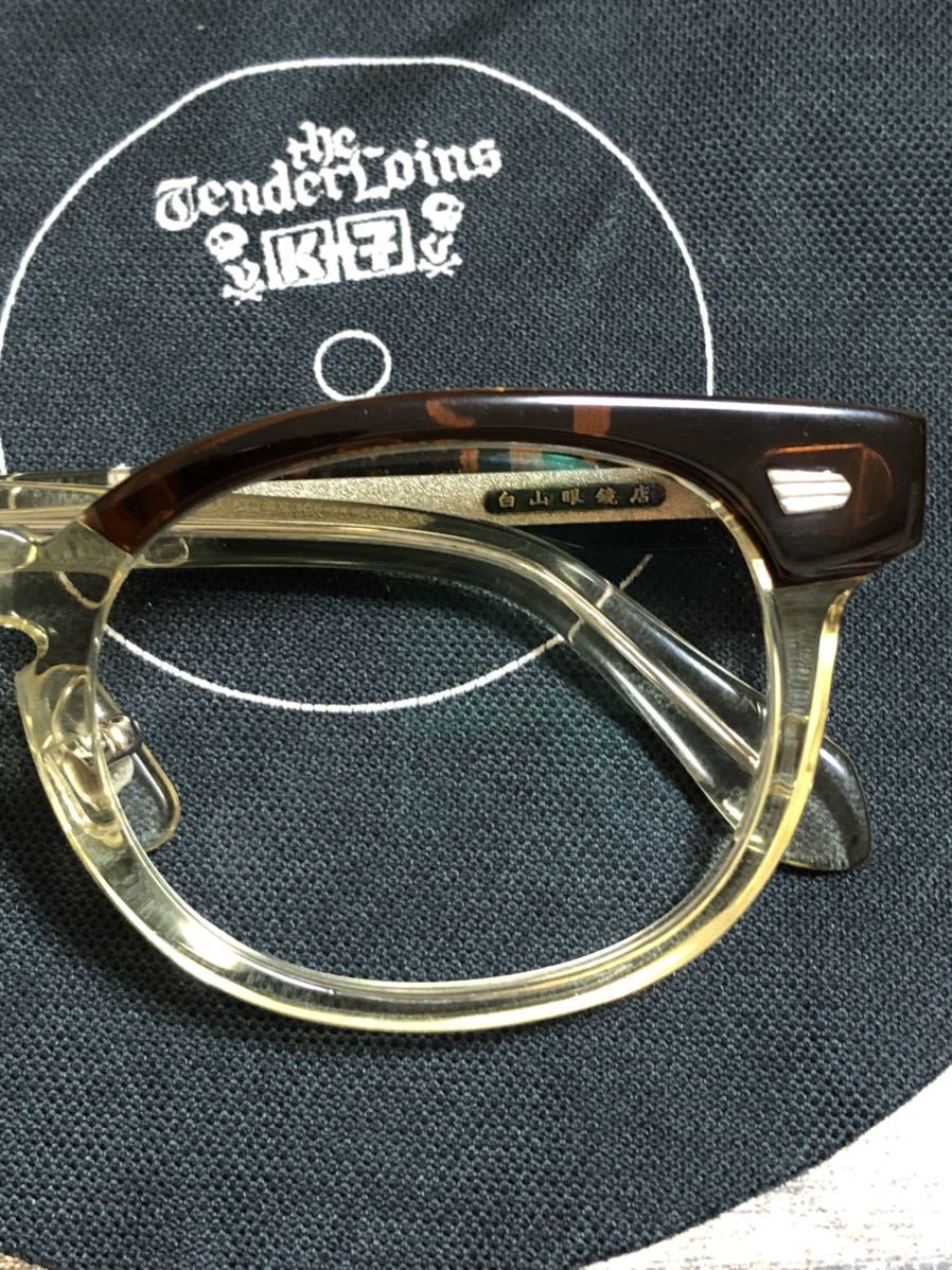 即決】ノーブランド クリアレンズ 眼鏡 テンダーロイン 白山眼鏡 度 