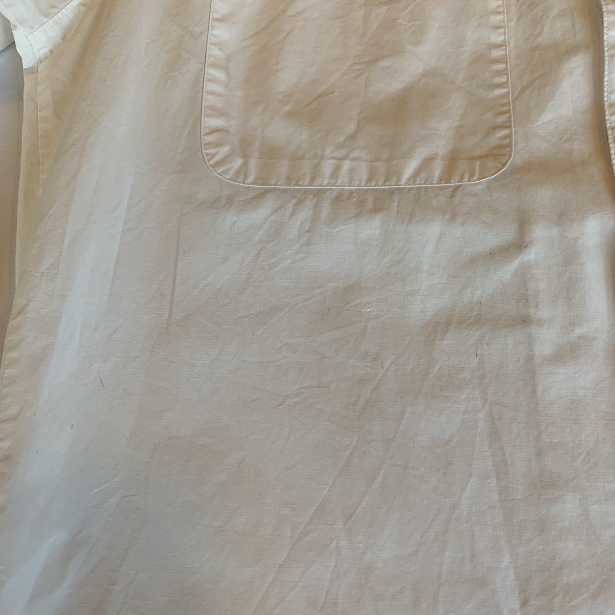 80s BANANA REPUBLIC WHITE OPEN COLLAR SHIRT ヴィンテージ ビンテージ バナナリパブリック 開襟 白シャツ オープンカラーシャツ 70s 80s Republic Banana T-SHIRT MEN メンズM相当&frasl;eaa655816