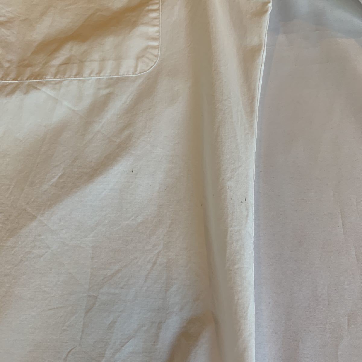 80s BANANA REPUBLIC WHITE OPEN COLLAR SHIRT ヴィンテージ ビンテージ バナナリパブリック 開襟 白シャツ オープンカラーシャツ 70s 80s Republic Banana T-SHIRT MEN メンズM相当&frasl;eaa655816