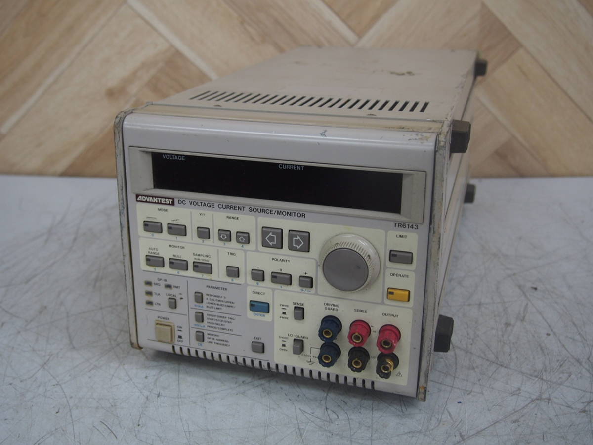 TR6143 DC VOLTAGE CURRENT ADVANTEST SOURCE⁄MONITOR ADVANTEST