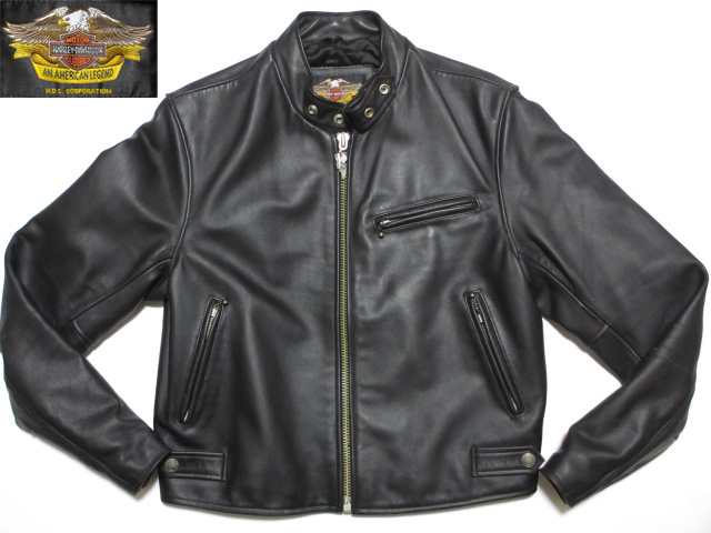 送料無料☆ハーレーダビッドソンHARLEY☆シングルレザーライダース