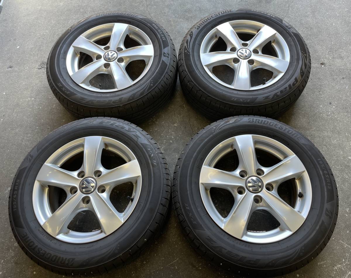 VWゴルフ5 純正タイプ タルガ AGA ホイール ブリヂストンタイヤ 195 