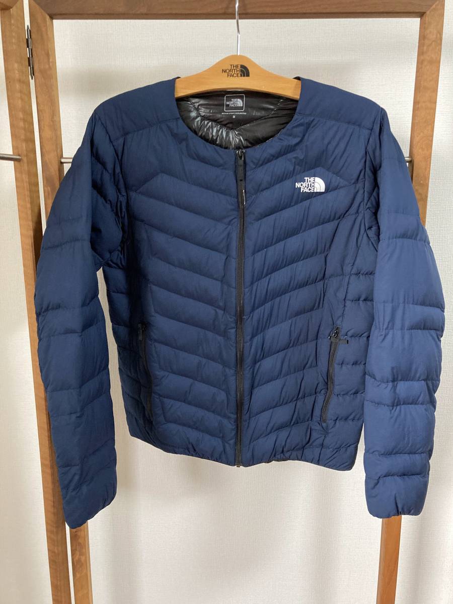 THE NORTH FACE◆ダウンジャケット/M/NY31603/ネイビー/THUNDER ROUNDNECK JACKET _1