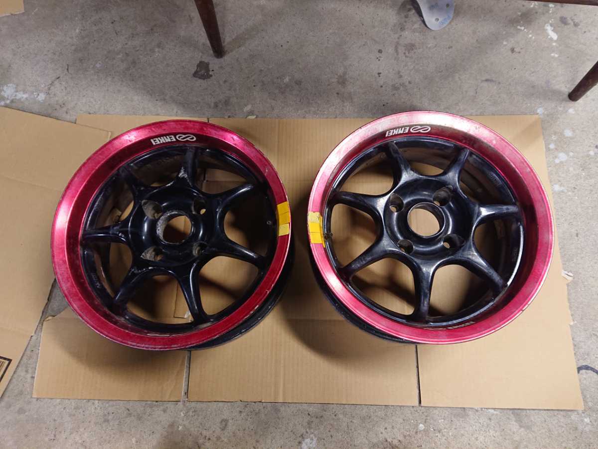 ENKEI エンケイ 当時物 2本 レーシングS 希少 PCD114.3 4穴 4R10- 16