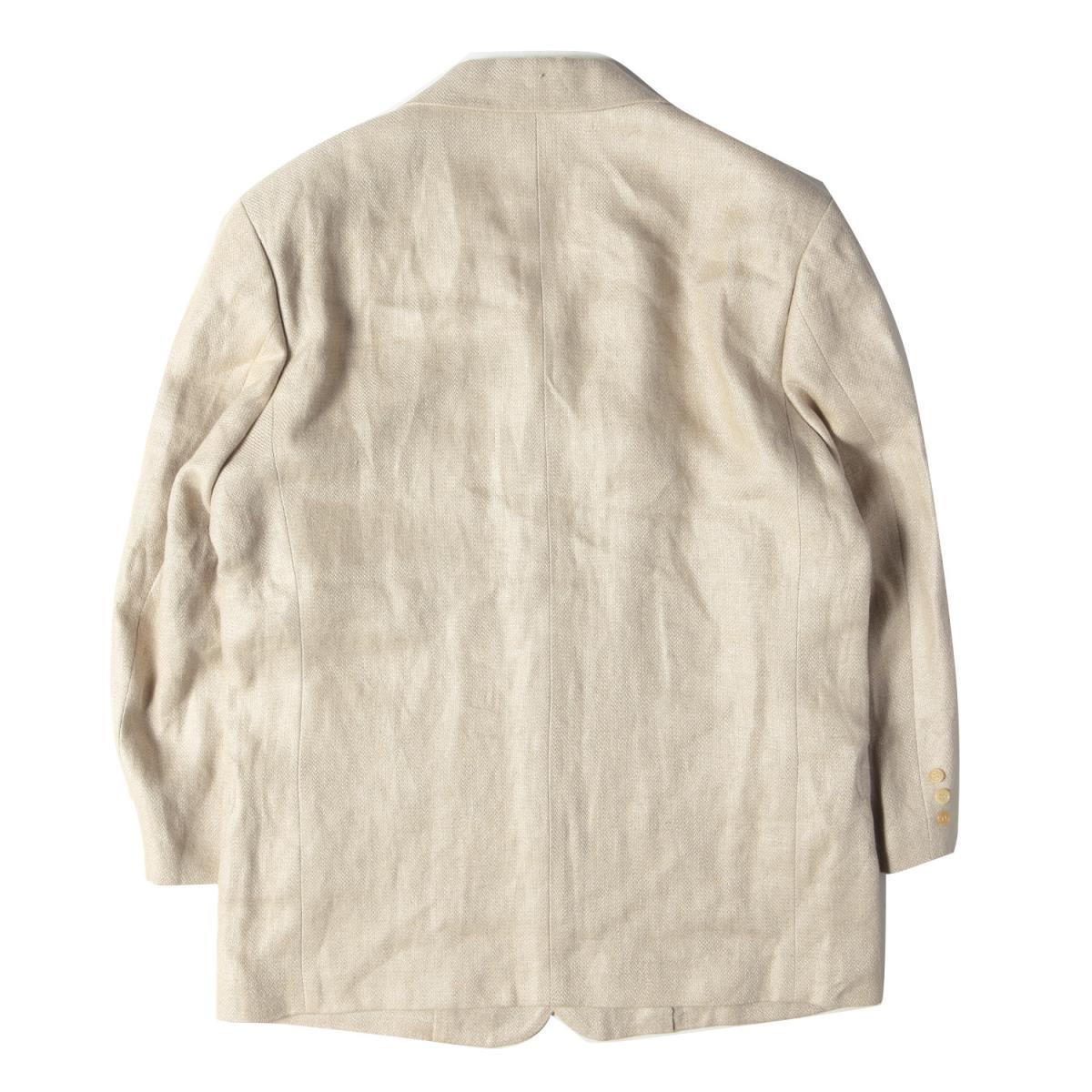 美品 Papas パパス スーツ リネン セットアップ ナチュラル L ビジネス フォーマル ドレス パパス スーツ Papas Lサイズ相当リネン100％テーラード Papasパパス ぼく