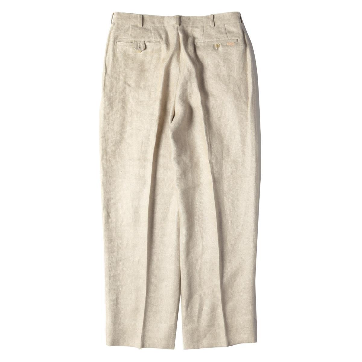 美品 Papas パパス スーツ リネン セットアップ ナチュラル L ビジネス フォーマル ドレス パパス スーツ Papas Lサイズ相当リネン100％テーラード Papasパパス ぼく