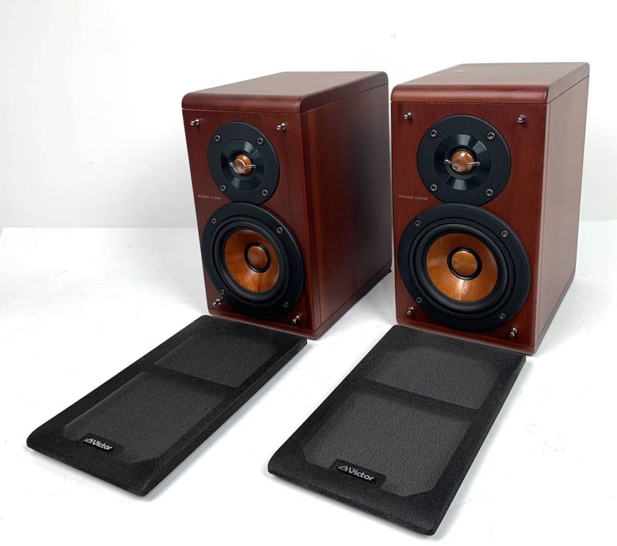 ○美品 Victor SP-EXA10 WOODCORN ビクター ウッドコーンスピーカー