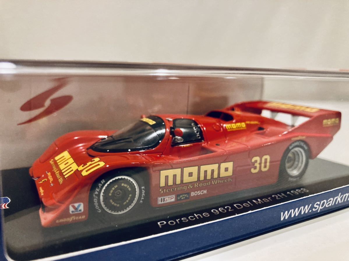 1/43 Spark ポルシェ 962 Del Mar 2H 1988 momo G.モレッティ(momo創業