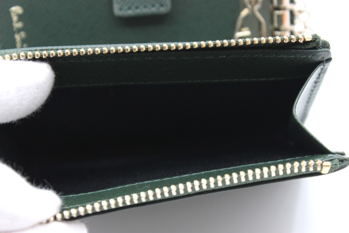 品 ポールスミス キーケース コインケース 4連 小銭入れ グリーン ゴールド金具 レザー 箱 Psc953 財布 売買されたオークション情報 Yahooの商品情報をアーカイブ公開 オークファン Aucfan Com