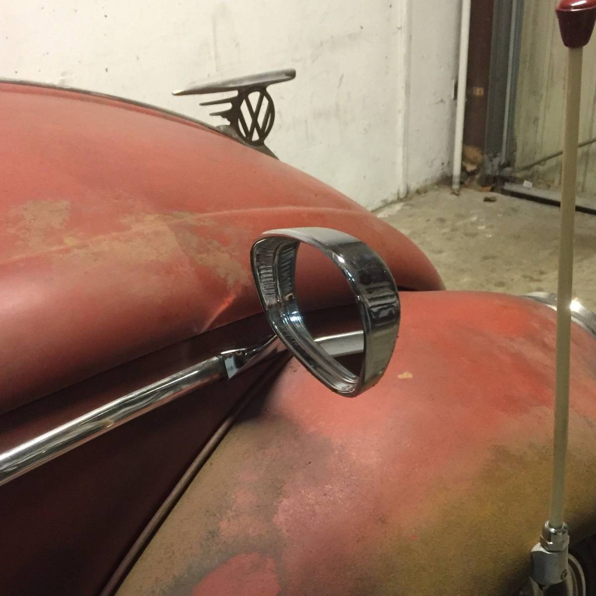新品 VW 空冷 ビートル ALBERT アルバートタイプ スワンネックミラー 
