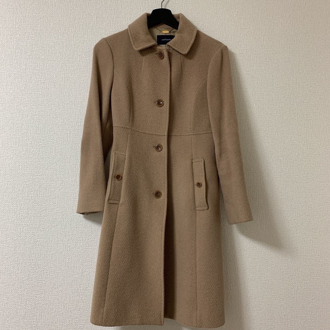 レディース 【美品】ニューヨーカー アンゴラ ウール ロングコート 