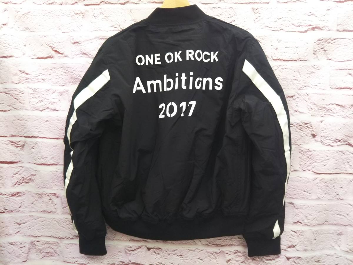 ONE OK ROCK Ambitions 2017 JAPAN TOUR ◇MA‐1◇ ジップ リブブルゾン