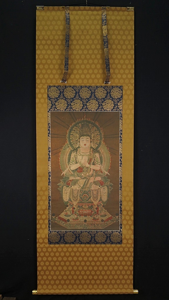人気 812□掛軸 仏画『大日如来像 根津美術館所蔵 重要文化財』絹本