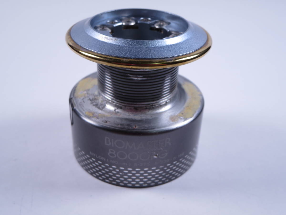 釀 【廃盤パーツ】 シマノ 02 バイオマスター 8000PG パワーギア 【純正 スプール】 日本製 Shimano BIOMASTER スピニングリール ※