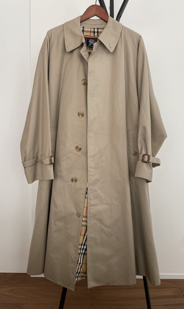 【スペシャル一枚袖】C100 BURBERRYSライダーコート イングランド製 70's】Vintage Burberrys Single Raglan Rider Coat C100 With Liner Size