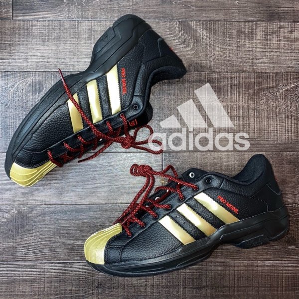 Adidas アディダス Pro Model 2g Low プロモデル ロー メンズ スニーカー Fx7101 黒金 26 0 26 0cm 売買されたオークション情報 Yahooの商品情報をアーカイブ公開 オークファン Aucfan Com