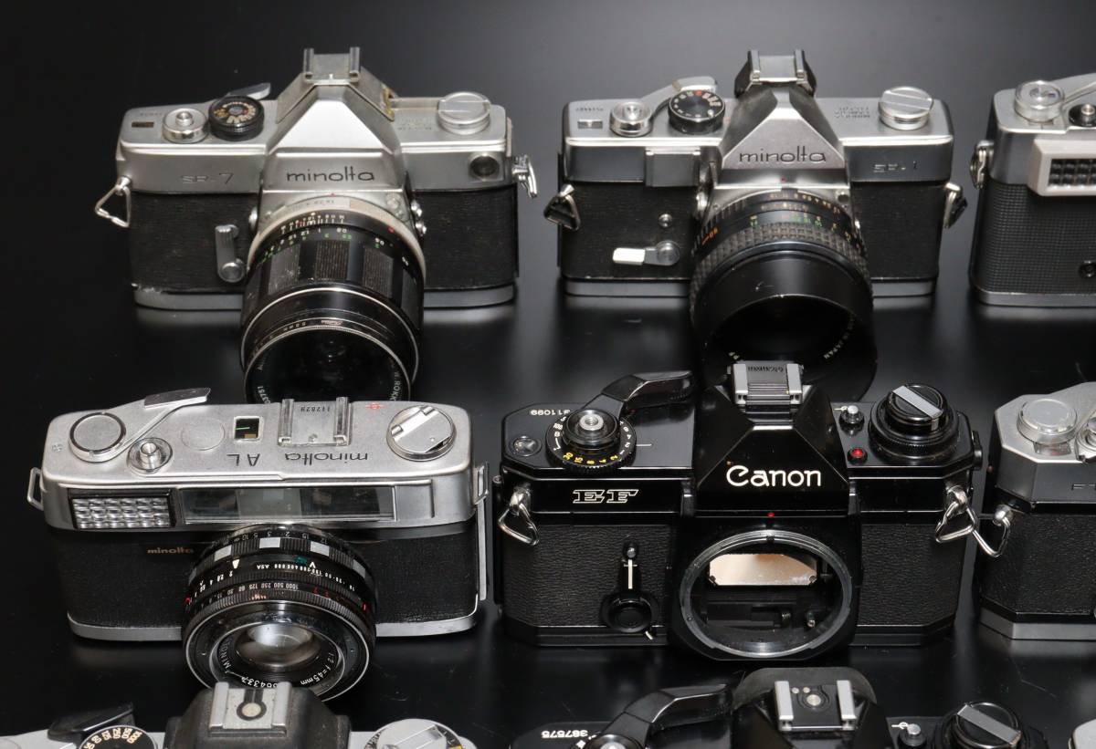 フィルムカメラ まとめて14点 ジャンク Minolta SR-7 SR-1 XG-S XE
