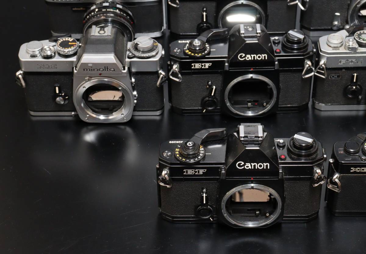 フィルムカメラ まとめて14点 ジャンク Minolta SR-7 SR-1 XG-S XE