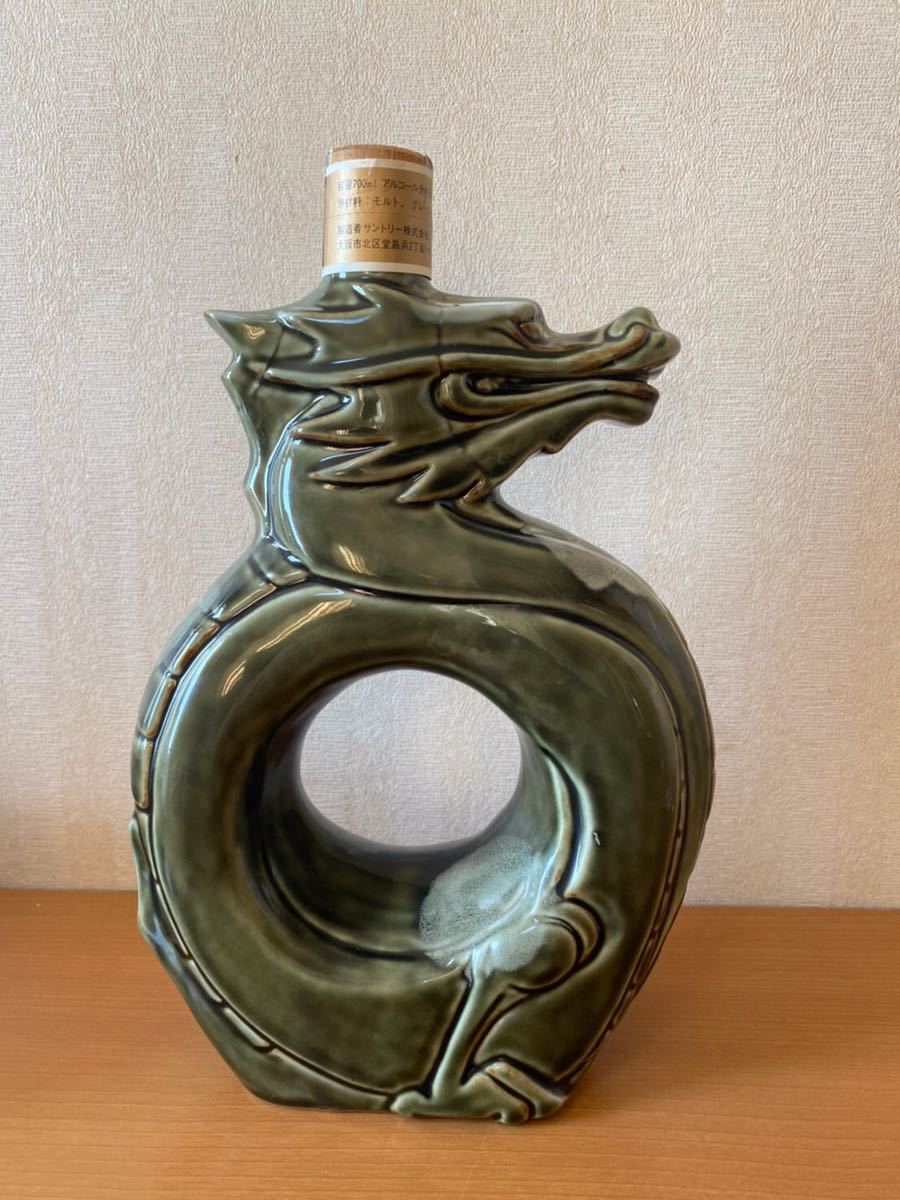 未開栓 希少 SUNTORY ウイスキーオールド干支陶器 古酒 辰年 龍 