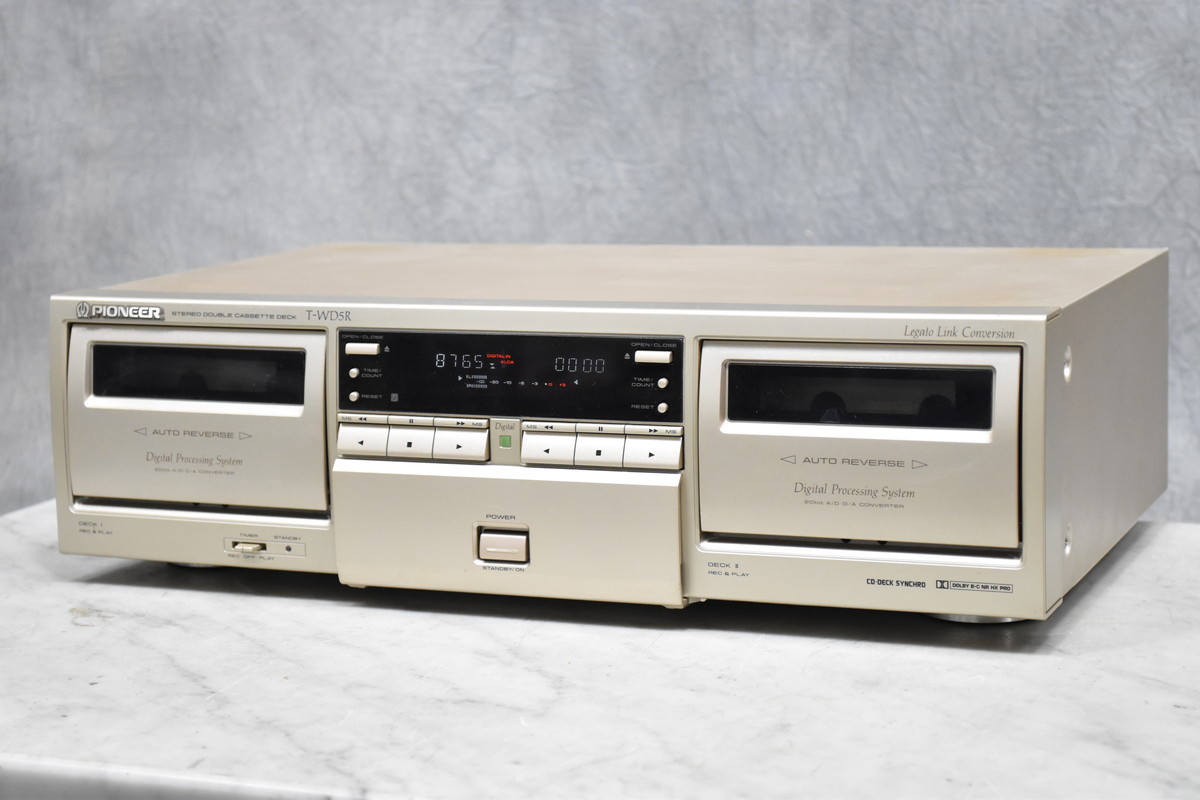 PIONEER T-WD5R パイオニア ステレオダブルカセットデッキ ∽ 649D0-6