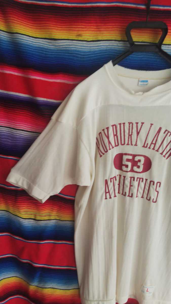 低価，得価 70S champion football T-SHIRT madeinusa ヴィンテージ トリコタグ USA製 ロンT スウェット リバース 90s 80s 長袖 カレッジ 廃番(その他の袖丈)｜売買されたオークション情報、yahooの商品情報をアーカイブ その他の袖丈