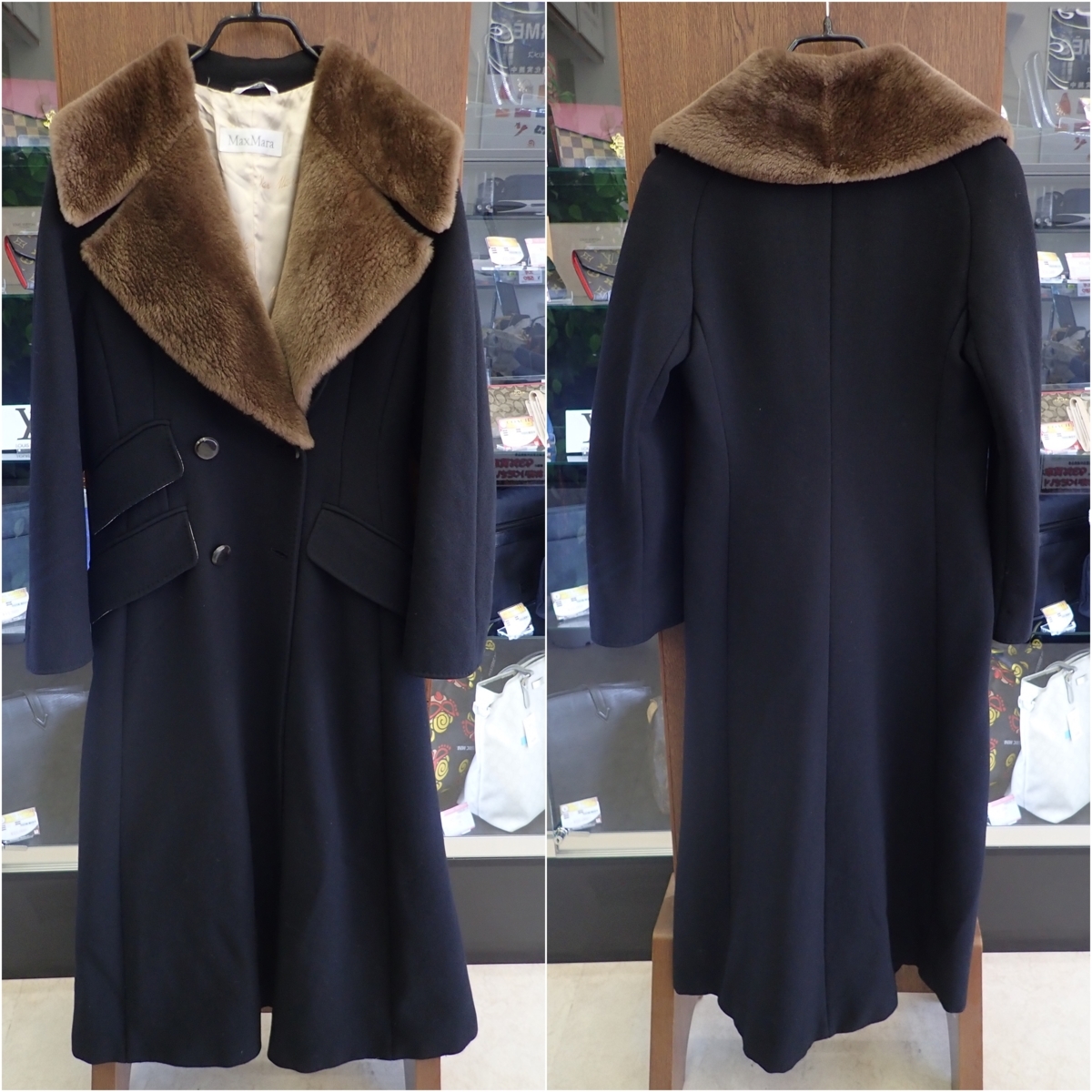 【格安，高品質】 マックスマーラ Max Mara イタリア製 ロングコート 100% バージン ウールヤ アウター レディース ウールコート ブラック(コート)｜売買されたオークション情報、yahooの商品情報をアーカイブ公 コート