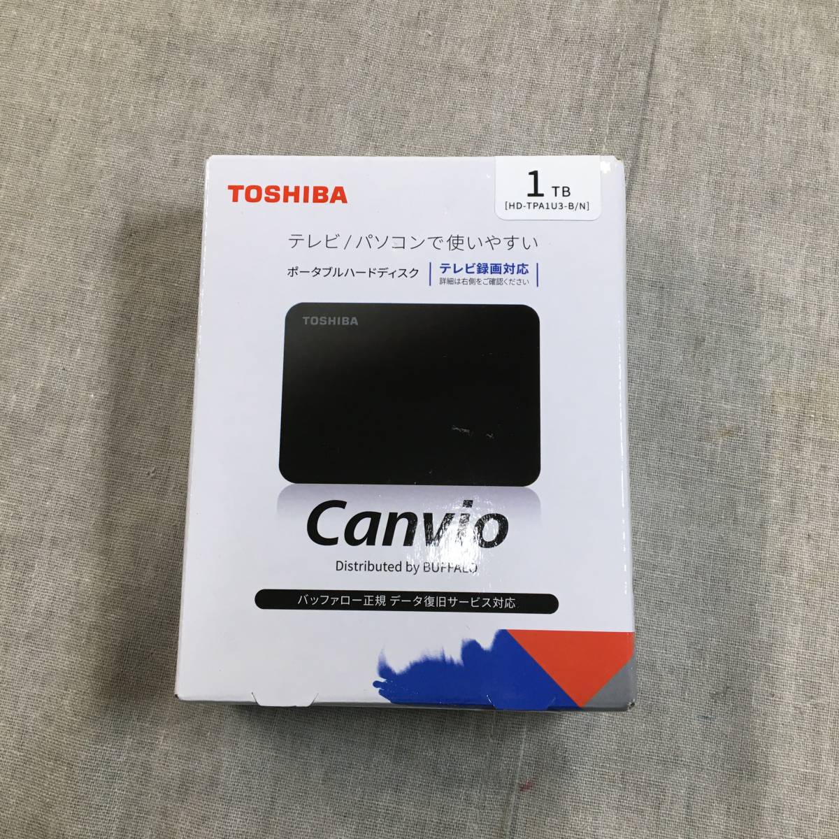バッファロー HD-TPA1U3-B 東芝製Canvio USB 3.0対応ポータブルHDD 1TB