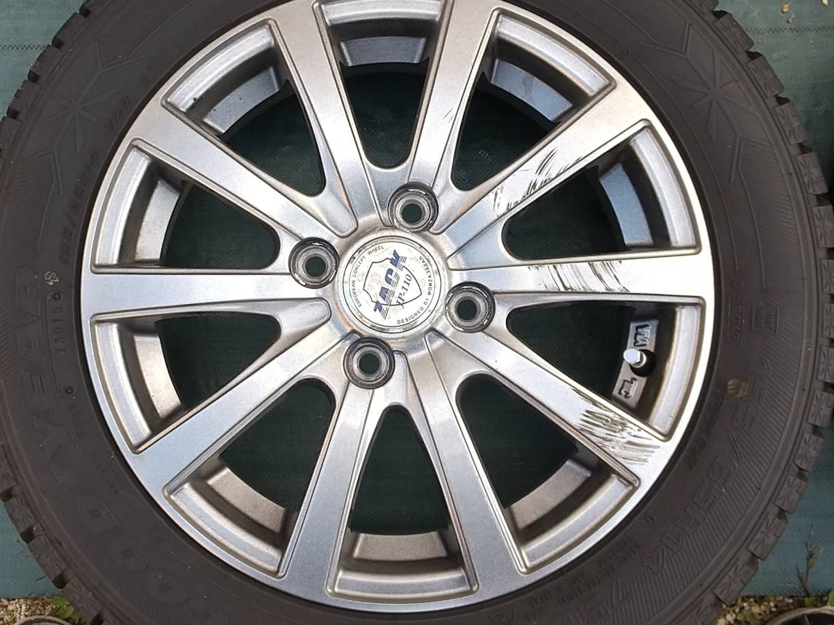 グッドイヤー アイスナビ6 アルミホイールセット155/65R14 2018年30週