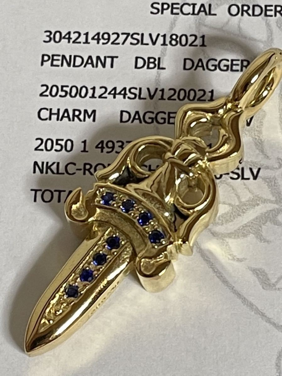 美品◇Chrome hearts◇クロムハーツ◇新品加工◇ダブルダガー ペンダント◇