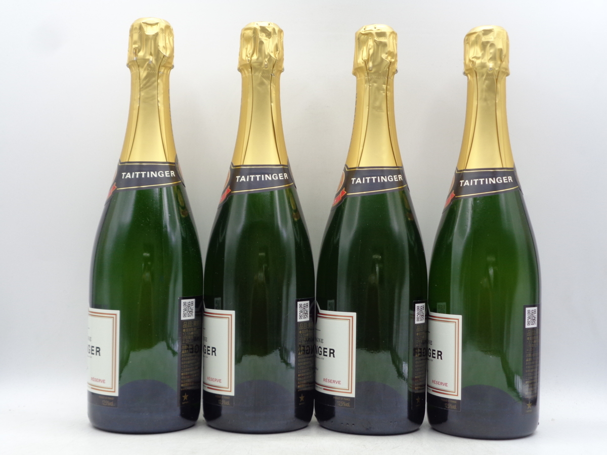 Taittinger Brut Reserve 4本セット フランス Taittinger Brut Reserve 4本セット フランス Taittinger Brut Reserve
