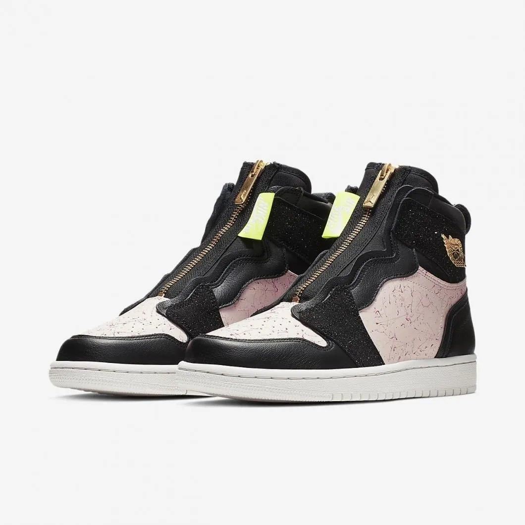 27.5cm Nike WMNS Air Jordan 1 High Zip + Swoosh カスタム US10.5 