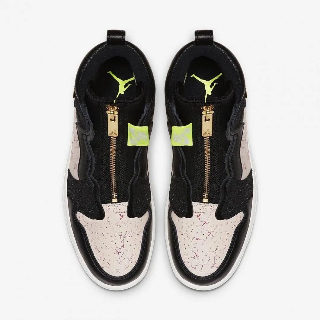 27.5cm Nike WMNS Air Jordan 1 High Zip + Swoosh カスタム US10.5 