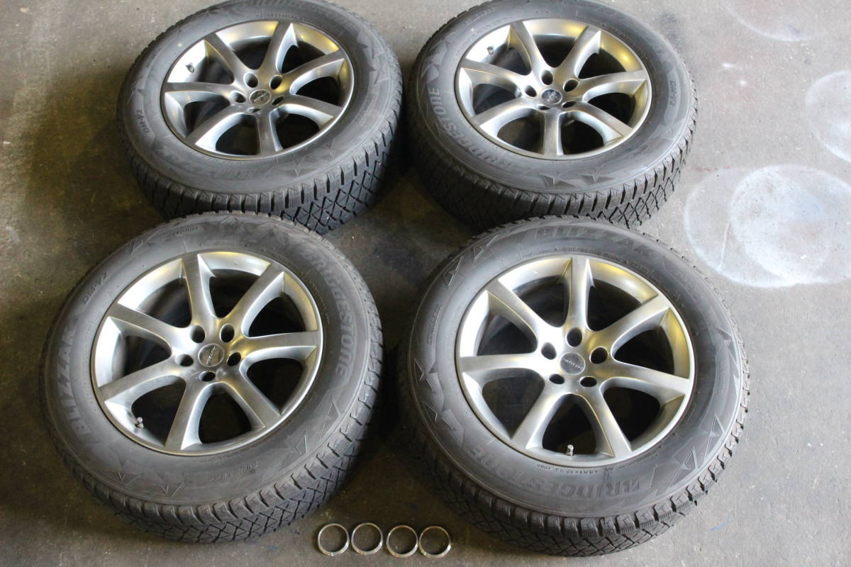 送料無料!ブリヂストン DM-V2 235/65R18 レクサスRX センサー ハブリング付き 8.0Jx18+30 スカイライン オーテック V35