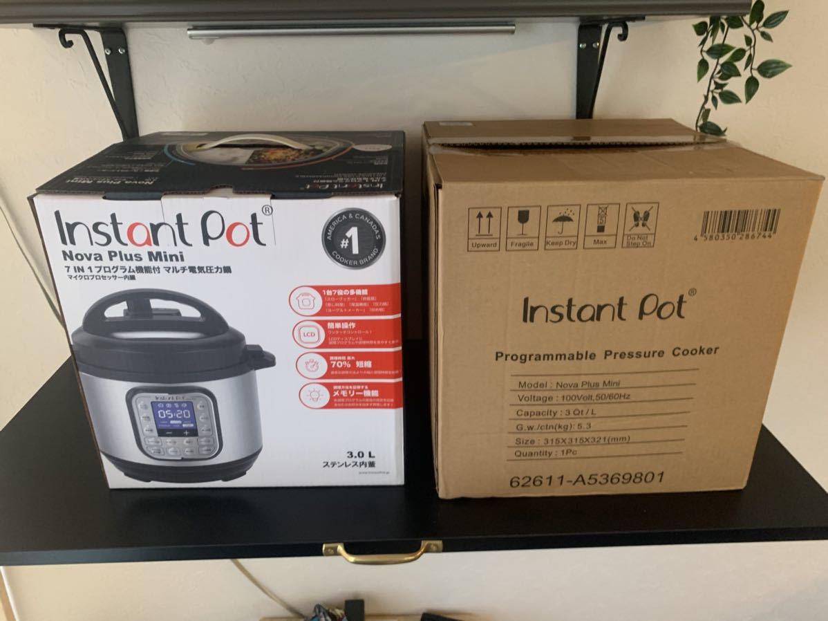 Instant Pot Nova Plus Mini 3.0L 電気圧力鍋 インスタントポット