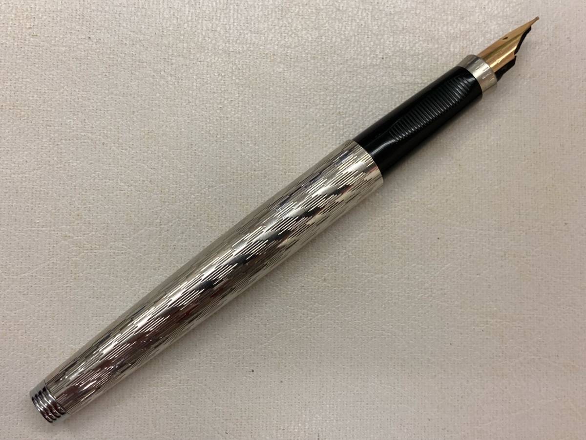万年筆 PARKER パーカー 14K 0 フランス製 スターリングシルバー
