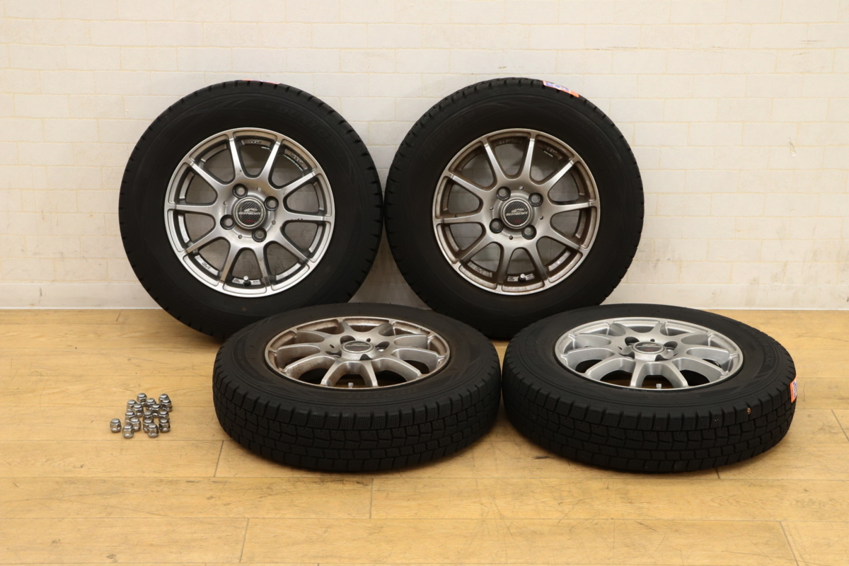 L K110403 DUNLOP WINTER MAXX スタッドレスタイヤ 145/80R13 4本セット Winter Dunlop Maxx WM03 Tire: -