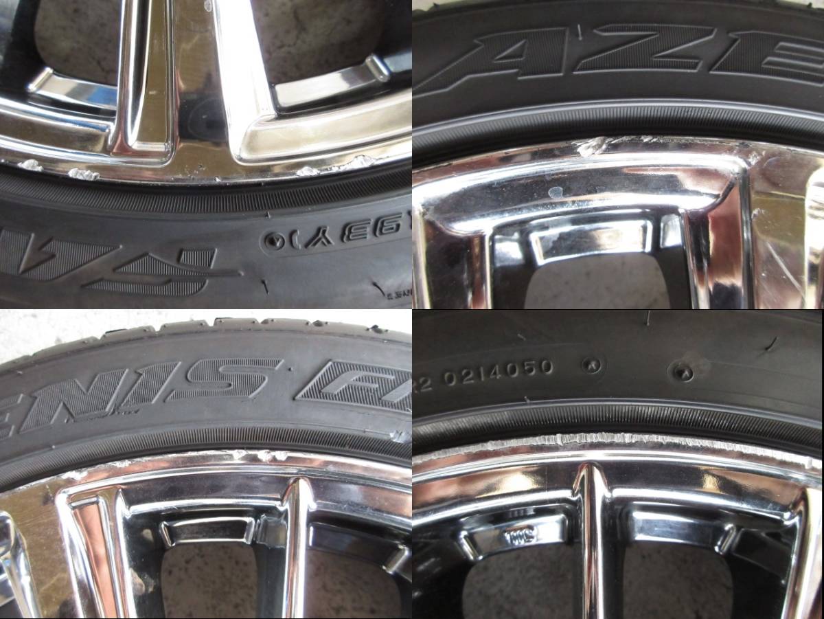 7777円～売切スタート⑩ 夏タイヤアルミホイール4本セット 19インチ 8J 