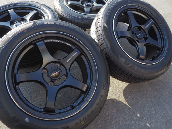 ☆人気☆195/50R15 7J+35 4H100 新品 逆ゾリ 軽量 クロススピードCR5 1 