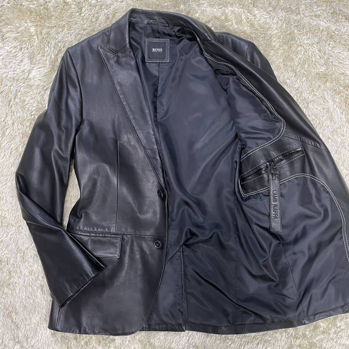 ☆極美品☆【高級感溢れる大人の本革】Hugo Boss/ヒューゴボス 