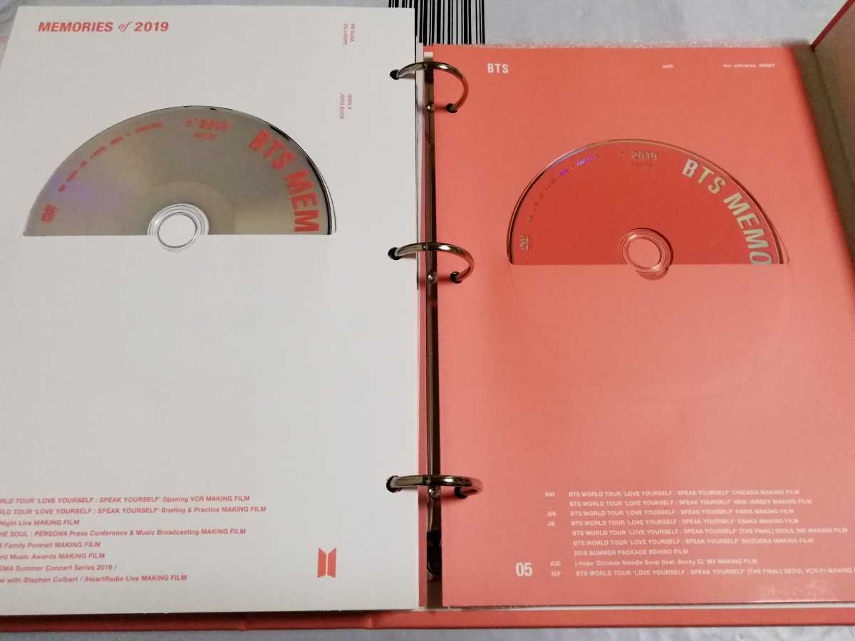 BTS memories 2019 DVD 日本語字幕付き トレカ その他の特典なし 防弾