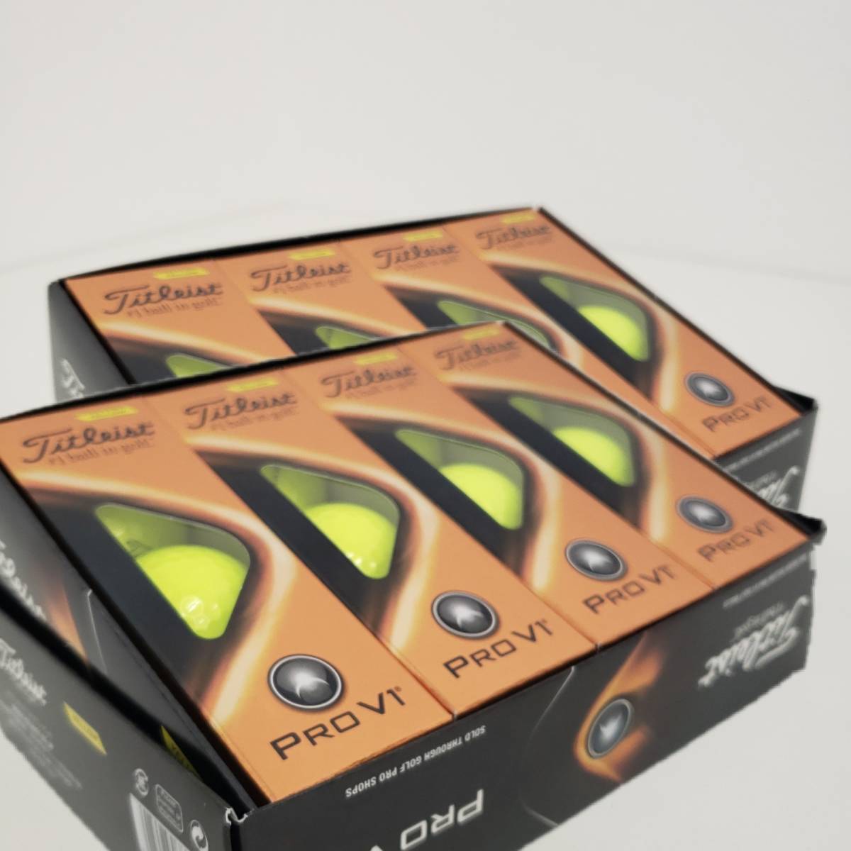 【未使用】タイトリスト【Titleist】PRO V1 ボール 【最新モデル】【イエロー】【２ダース】