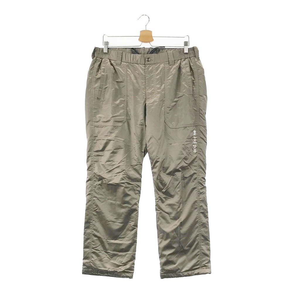 アンパシィ中綿パンツLL AND PER SE アンパスィ 中綿パンツ ホワイト系